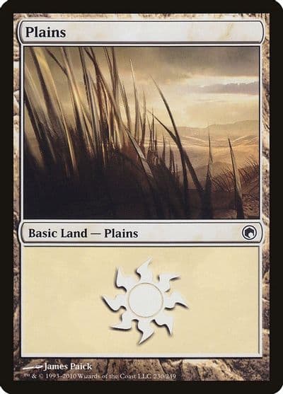 Plains 230 Scars of Mirrodin Magic card
