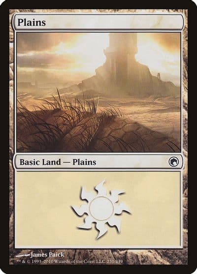 Plains 231 Scars of Mirrodin Magic card