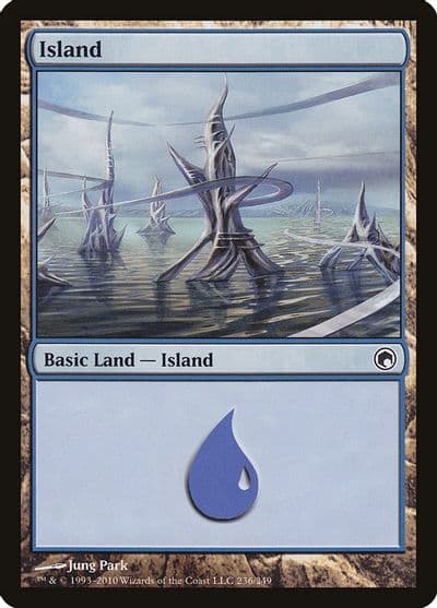 Island 236 Scars of Mirrodin Magic card
