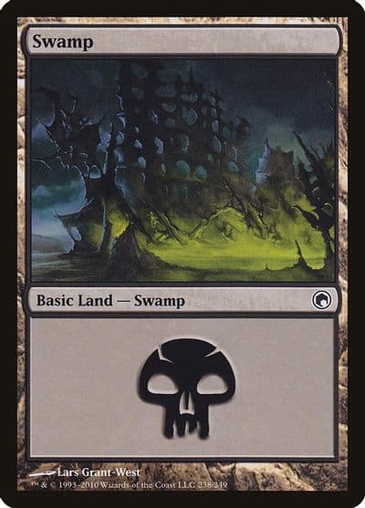 Swamp 238 Scars of Mirrodin Magic card