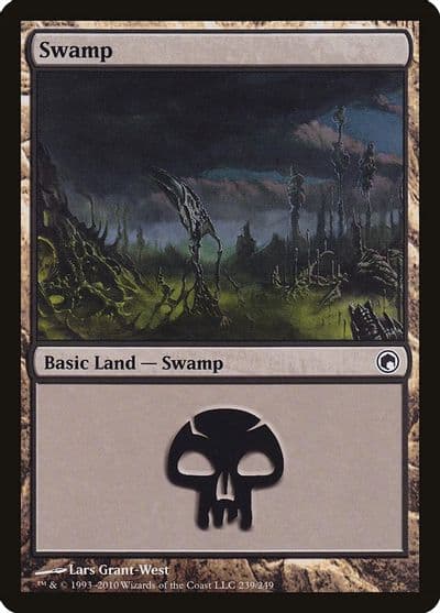 Swamp 239 Scars of Mirrodin Magic card