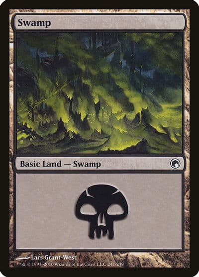 Swamp 241 Scars of Mirrodin Magic card