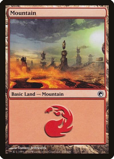 Mountain 244 Scars of Mirrodin Magic card