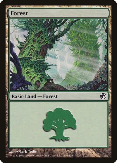 Forest 246 Scars of Mirrodin Magic card