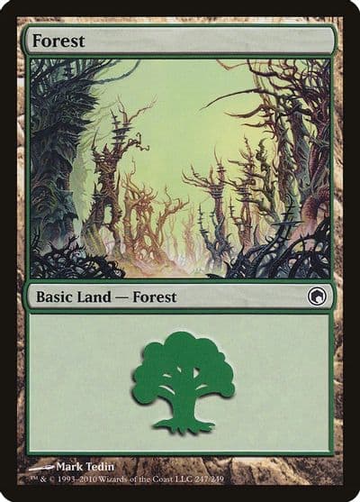 Forest 247 Scars of Mirrodin Magic card