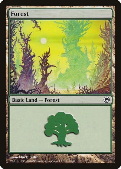 Forest 248 Scars of Mirrodin Magic card