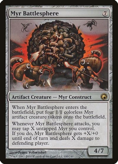 Myr Battlesphere Scars of Mirrodin Magic card