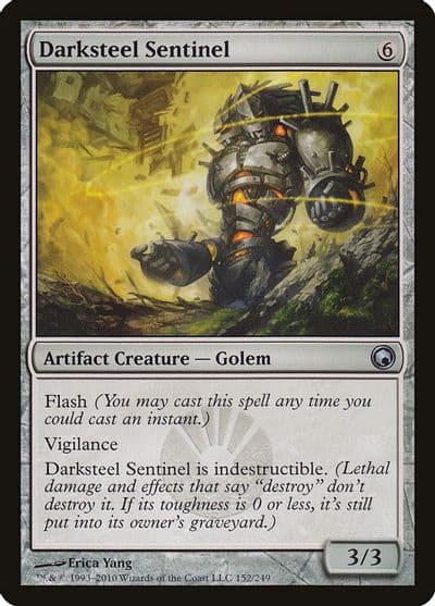 Darksteel Sentinel Scars of Mirrodin Magic card