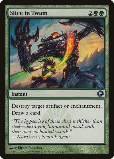 Slice in Twain Scars of Mirrodin Magic card