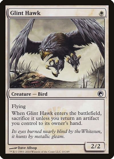 Glint Hawk Scars of Mirrodin Magic card