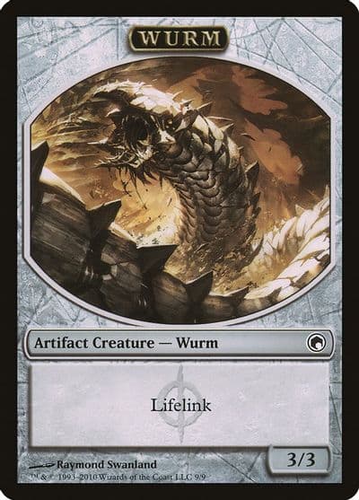 Wurm Token 9 Scars of Mirrodin Magic card