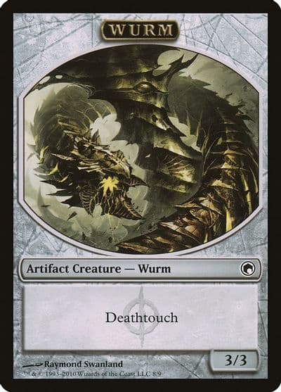 Wurm Token 8 Scars of Mirrodin Magic card
