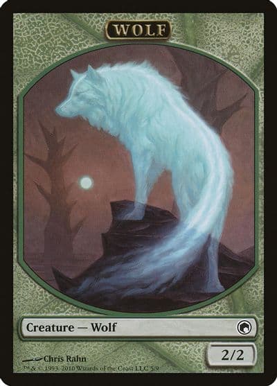Wolf Token Scars of Mirrodin Magic card