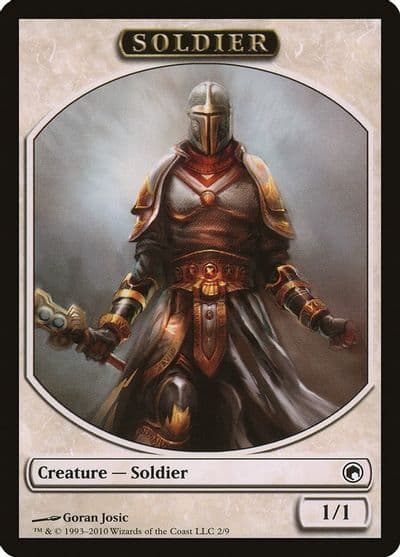 Soldier Token Scars of Mirrodin Magic card