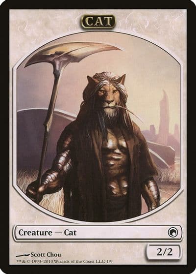 Cat Token Scars of Mirrodin Magic card