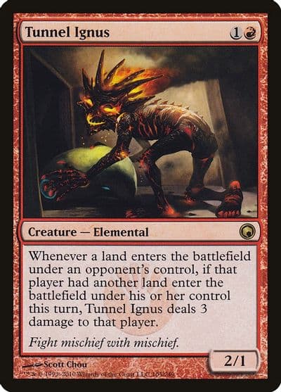 Tunnel Ignus Scars of Mirrodin Magic card