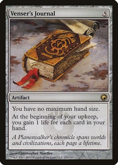 Vensers Journal Scars of Mirrodin Magic card
