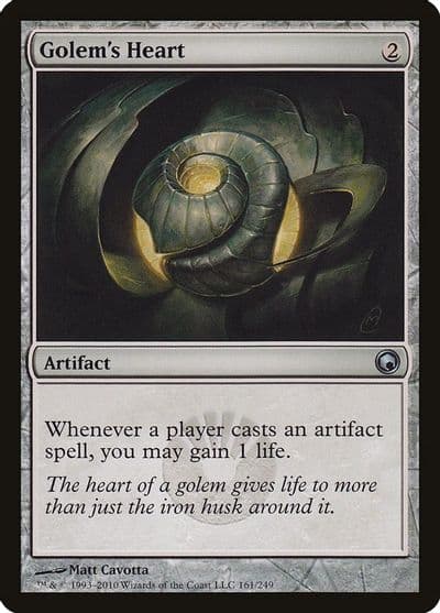 Golems Heart Scars of Mirrodin Magic card