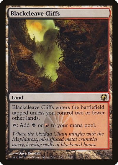 Blackcleave Cliffs Scars of Mirrodin Magic card
