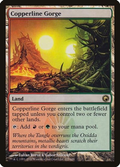 Copperline Gorge Scars of Mirrodin Magic card