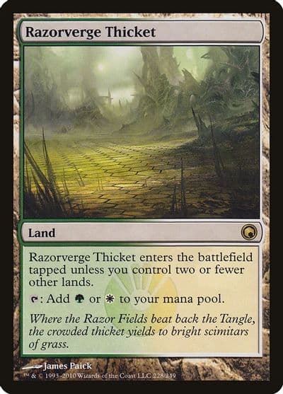 Razorverge Thicket Scars of Mirrodin Magic card