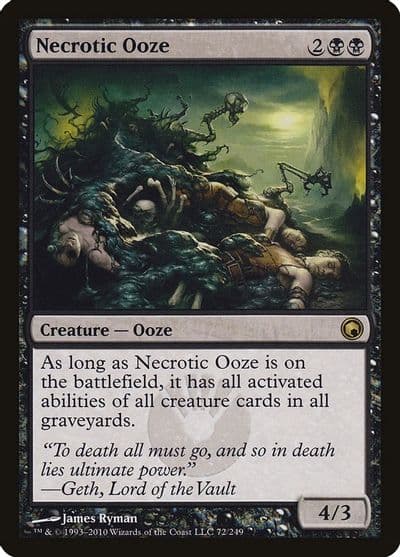 Necrotic Ooze Scars of Mirrodin Magic card