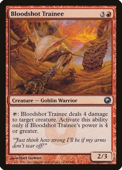 Bloodshot Trainee Scars of Mirrodin Magic card
