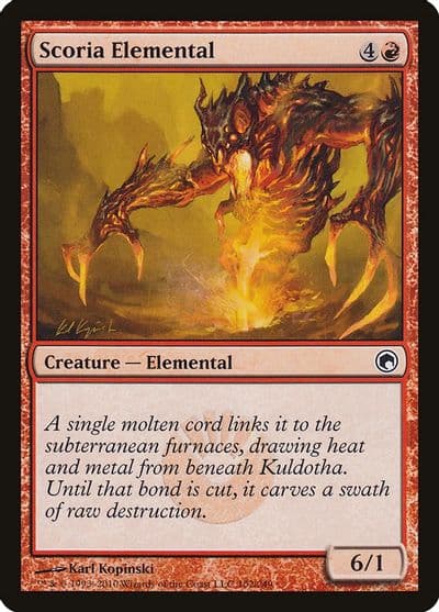 Scoria Elemental Scars of Mirrodin Magic card