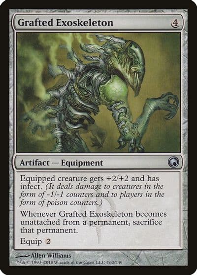 Grafted Exoskeleton Scars of Mirrodin Magic card