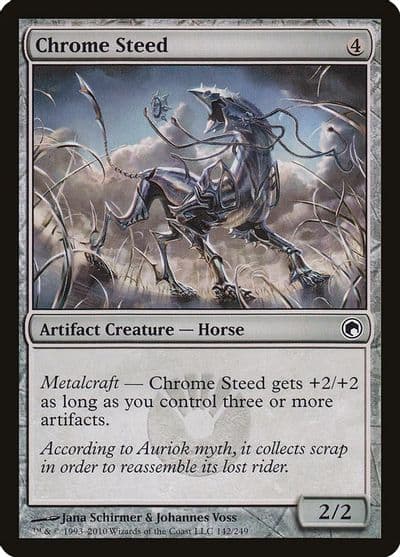 Chrome Steed Scars of Mirrodin Magic card