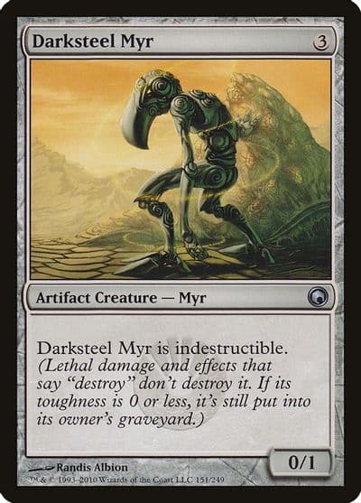 Darksteel Myr Scars of Mirrodin Magic card