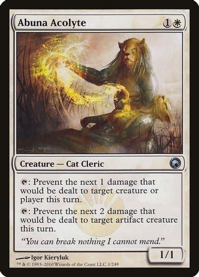 Abuna Acolyte Scars of Mirrodin Magic card