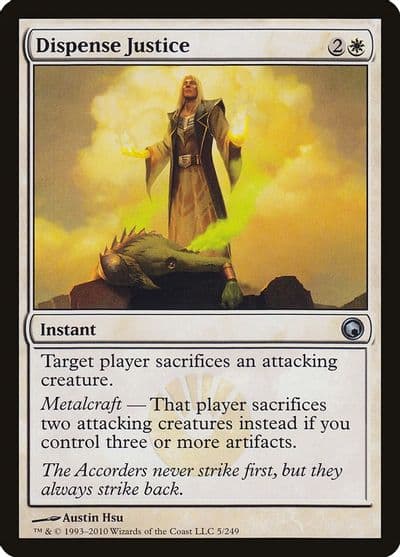 Dispense Justice Scars of Mirrodin Magic card