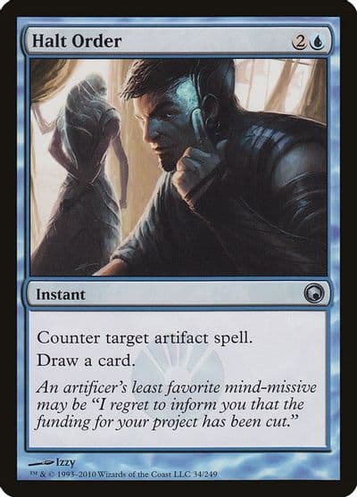 Halt Order Scars of Mirrodin Magic card