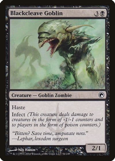 Blackcleave Goblin Scars of Mirrodin Magic card