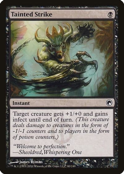 Tainted Strike Scars of Mirrodin Magic card