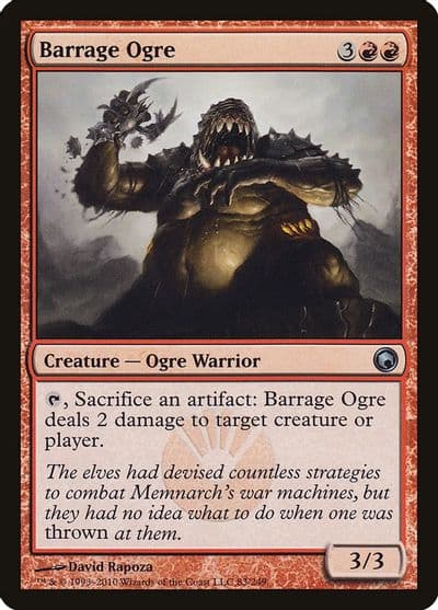 Barrage Ogre Scars of Mirrodin Magic card