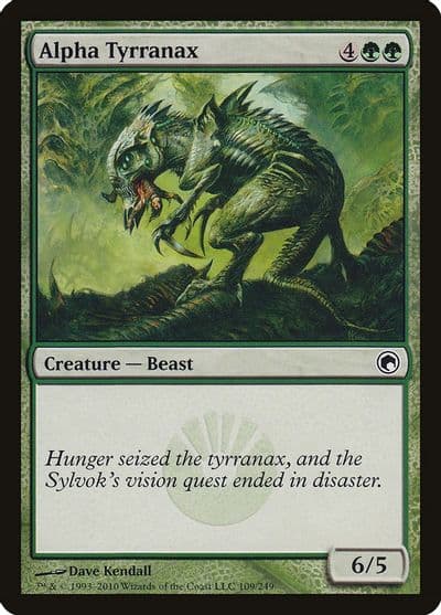 Alpha Tyrranax Scars of Mirrodin Magic card