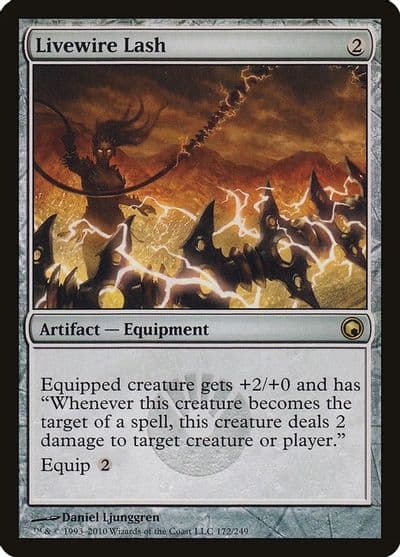 Livewire Lash Scars of Mirrodin Magic card