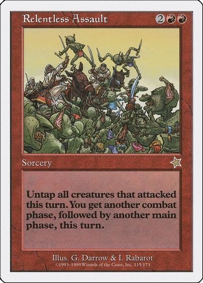 Relentless Assault Starter 1999 Magic card