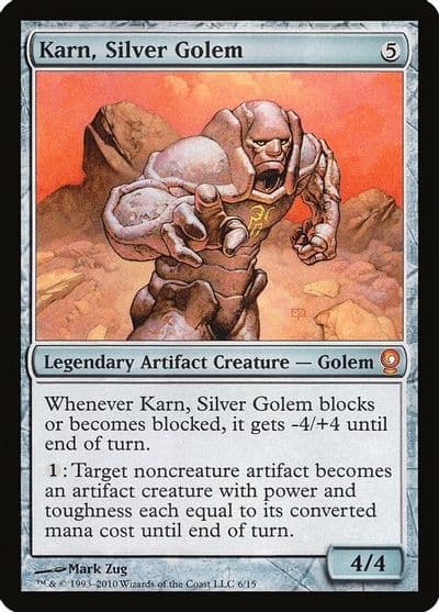 Karn Silver Golem From the Vault: Relics Magic card