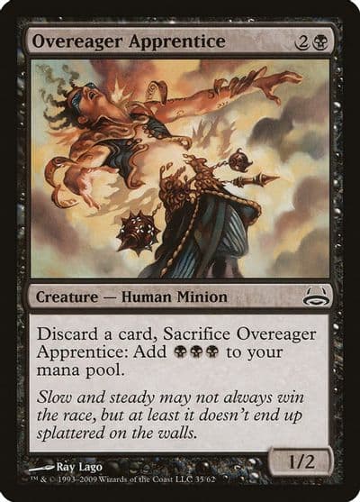 Overeager Apprentice Duel Decks: Divine vs. Demonic Magic card