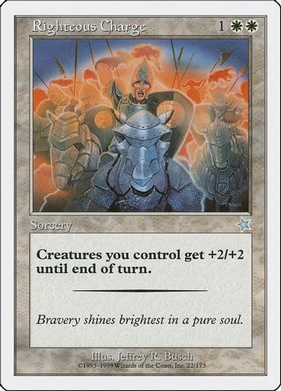 Righteous Charge Starter 1999 Magic card