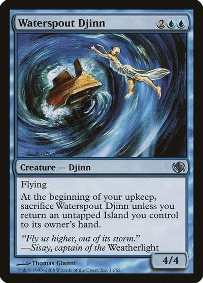 Waterspout Djinn Duel Decks: Jace vs. Chandra Magic card