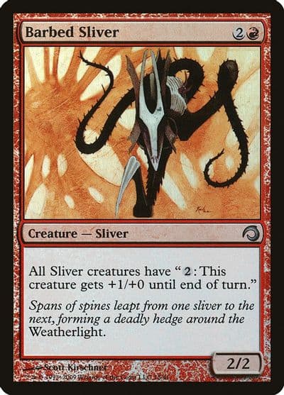 Barbed Sliver Premium Deck Series: Slivers Magic card