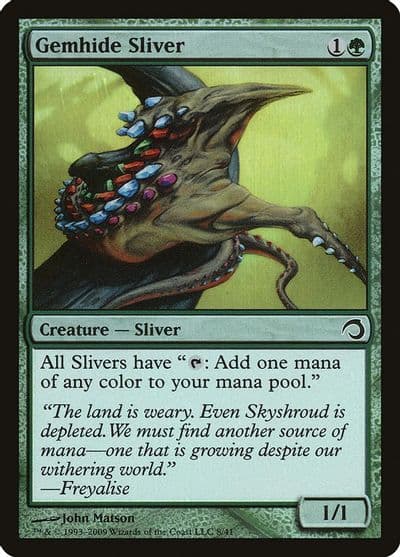 Gemhide Sliver Premium Deck Series: Slivers Magic card