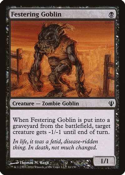 Festering Goblin Archenemy Magic card