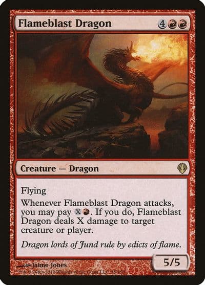 Flameblast Dragon Archenemy Magic card