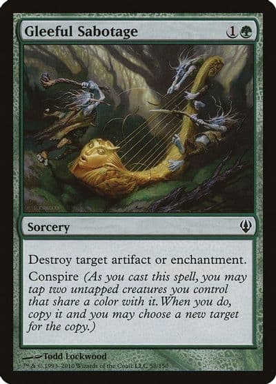 Gleeful Sabotage Archenemy Magic card