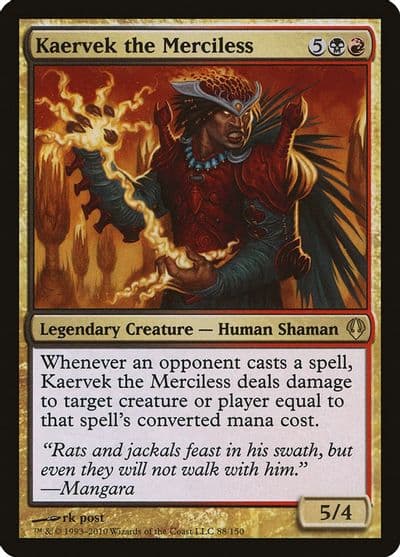 Kaervek the Merciless Archenemy Magic card